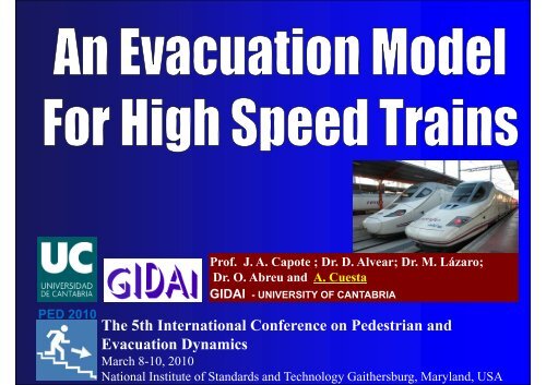 An Evacuation Model For High Speed Trains