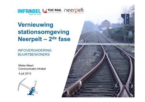 Infrabel Logo Vernieuwing Stationsomgeving Neerpelt – 2de Fase
