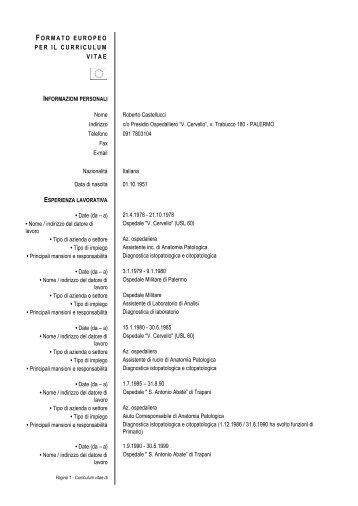 Dott. Castellucci Roberto - Azienda Ospedaliera Ospedali Riuniti ...