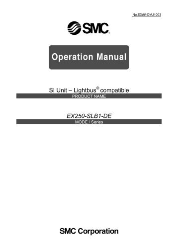 EX250-SLB1 - SMC Pneumatics Australia