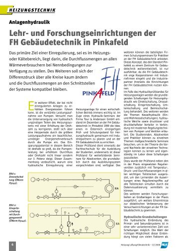 Anlagenhydraulik - FH Pinkafeld