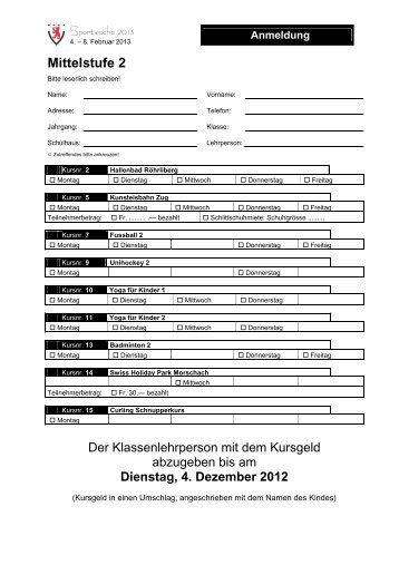 Mittelstufe 2 - Schulen Cham