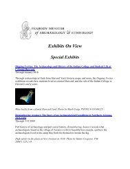 Exhibits On View - Peabody Museum