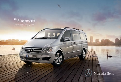 Viano Price List January 2013 - Mercedes-Benz