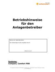 Betriebshinweise fÃ¼r den Anlagenbetreiber - Marc Hinrichs