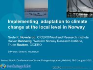 Implementing adaptation to climate change at the local level in Norway