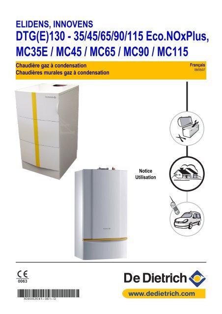 DTG(E)130 - 35/45/65/90/115 Eco.NOxPlus, MC35E ... - De Dietrich