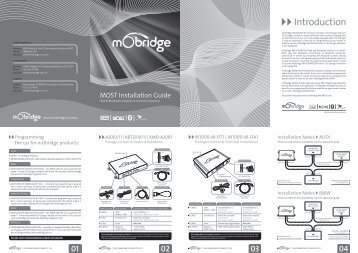 MOST Product Installation Guide - mObridge