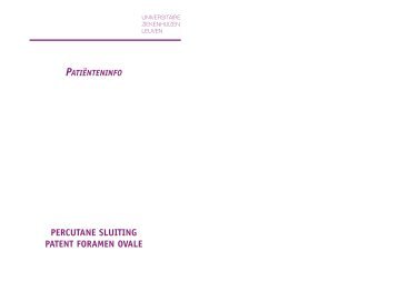 patent foramen ovale - UZ Leuven