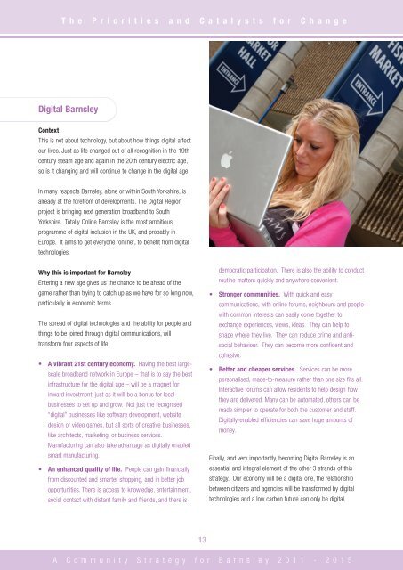 A Community Strategy for Barnsley 2011 - 2015 - Barnsley Council ...