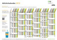 Abfuhrkalender 2013 - EBU