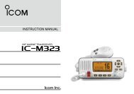 IC-M323 Manual - Icom UK