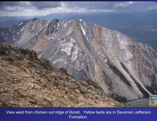 Paleozoic rocks north of Snake River Plain