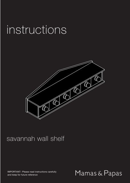 Savannah Wall Shelf V4 Mamas Papas