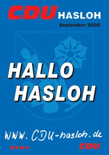 Ausgabe September 2005 - CDU OV Hasloh