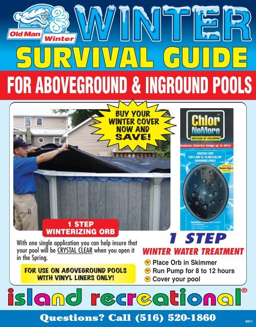 Pool Closing Guide Island Recreational