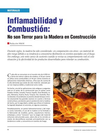 Materiales Inflamabilidad y CombustiÃ³n: No son Terror para la ...