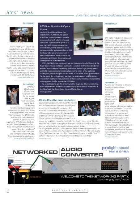 Audio Media, March 2012