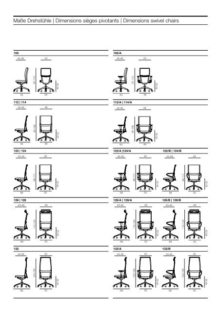 SiÃ¨ges visiteur Swivel chairs - Brunner Group