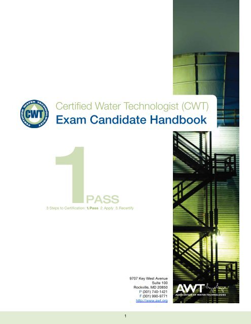 CWT Exam Handbook - Association of Water Technologies