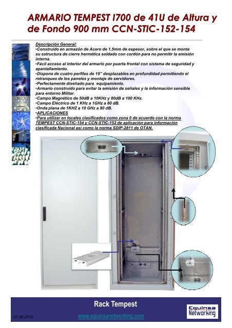 Armario I700 TEMPEST - Equinsa Networking