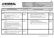 M23 Employee Specification Form - Wirral Borough Council