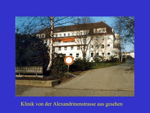 Die Geschichte der Kinderklinik in Bildern - Klinik fÃ¼r Kinder- und ...