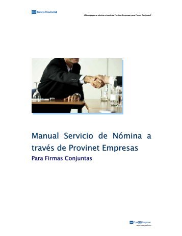 Manual de Pago de NÃ³mina - Banco Provincial