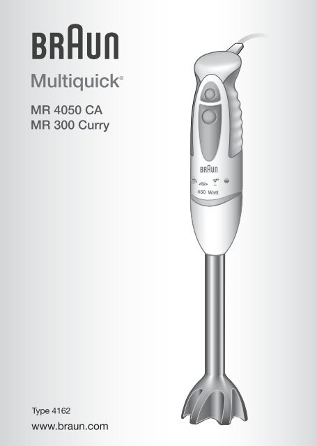 Braun Spare Part - Hand Blender Motor For Multiquick 1 - White