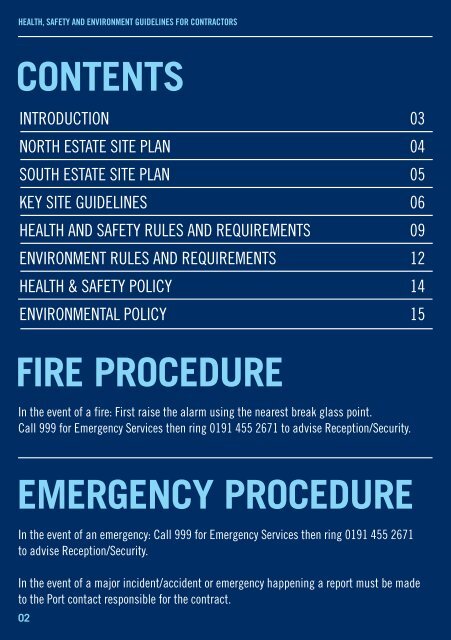 Contractor guidelines - Port of Tyne