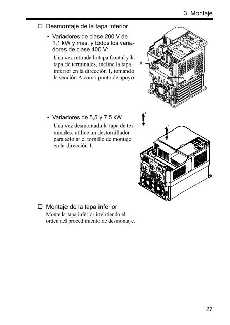 VARISPEED V7 MANUAL DEL USUARIO - Carol industrial