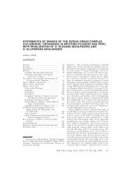 systematics of snakes of the dipsas oreas complex - BioOne