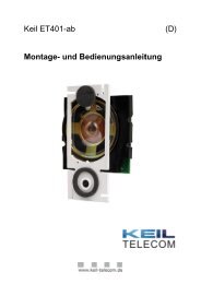 ET401-ab Bedienungsanleitung - Keil Telecom