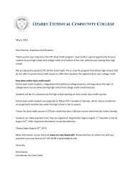 OTC Online Dual Credit Parent Letter - Ozarks Technical Community ...