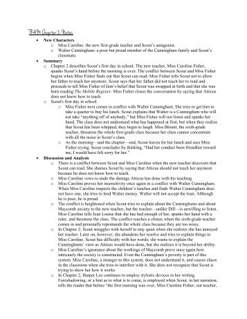 TKAM Chapter 2 Notes