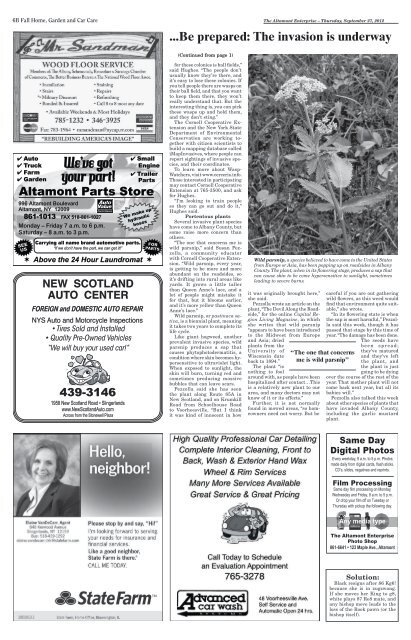 & Albany County Post - The Altamont Enterprise