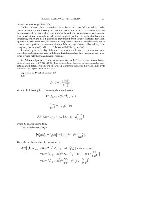 FRACTIONAL BROWNIAN VECTOR FIELDS 1. Introduction. A one ...