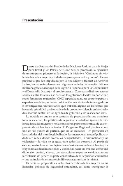 Mujeres en la ciudad. De violencias y derechos