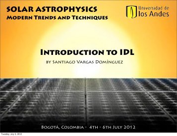 Introduction to IDL