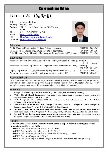 Curriculum Vitae Lan Da Van A Aœaƒa A A A C A Curriculum Vitae Lan Da Van A Aœaƒa A A A C A