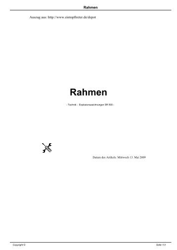 Rahmen - Ratpak