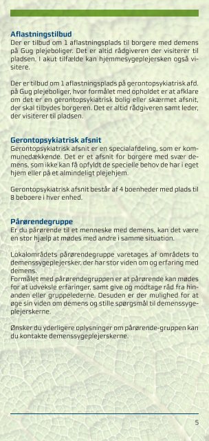 tilbud til borgere med demens - Aalborg Kommune