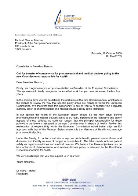 1709 Open letter to President Barroso Oct 09.pdf - ESIP