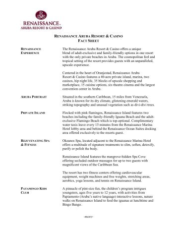 Resort Fact Sheet - Paradise By Marriott