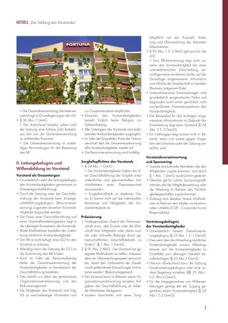 Nr. 01/2012 - FORTUNA Wohnungsunternehmen eG