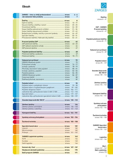 Katalog tech. pro prÃ¡ci ve vÃ½Å¡kÃ¡ch 1/2 - Zarges.cz