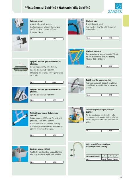 Katalog tech. pro prÃ¡ci ve vÃ½Å¡kÃ¡ch 1/2 - Zarges.cz