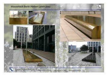 Wassertisch Berlin Herbert Lewin platz - Wassertechnik und Bau ...