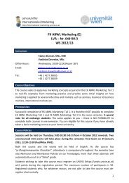 FK ABWL Marketing (E) LVA â Nr. 040181/3 WS 2012/13 - Chair of ...