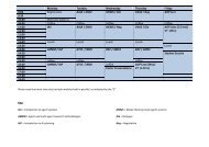 provisional timetable